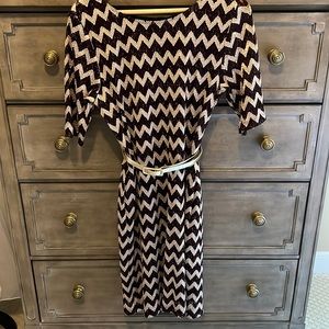 Connected Apparel dress purple and gold size 12P.